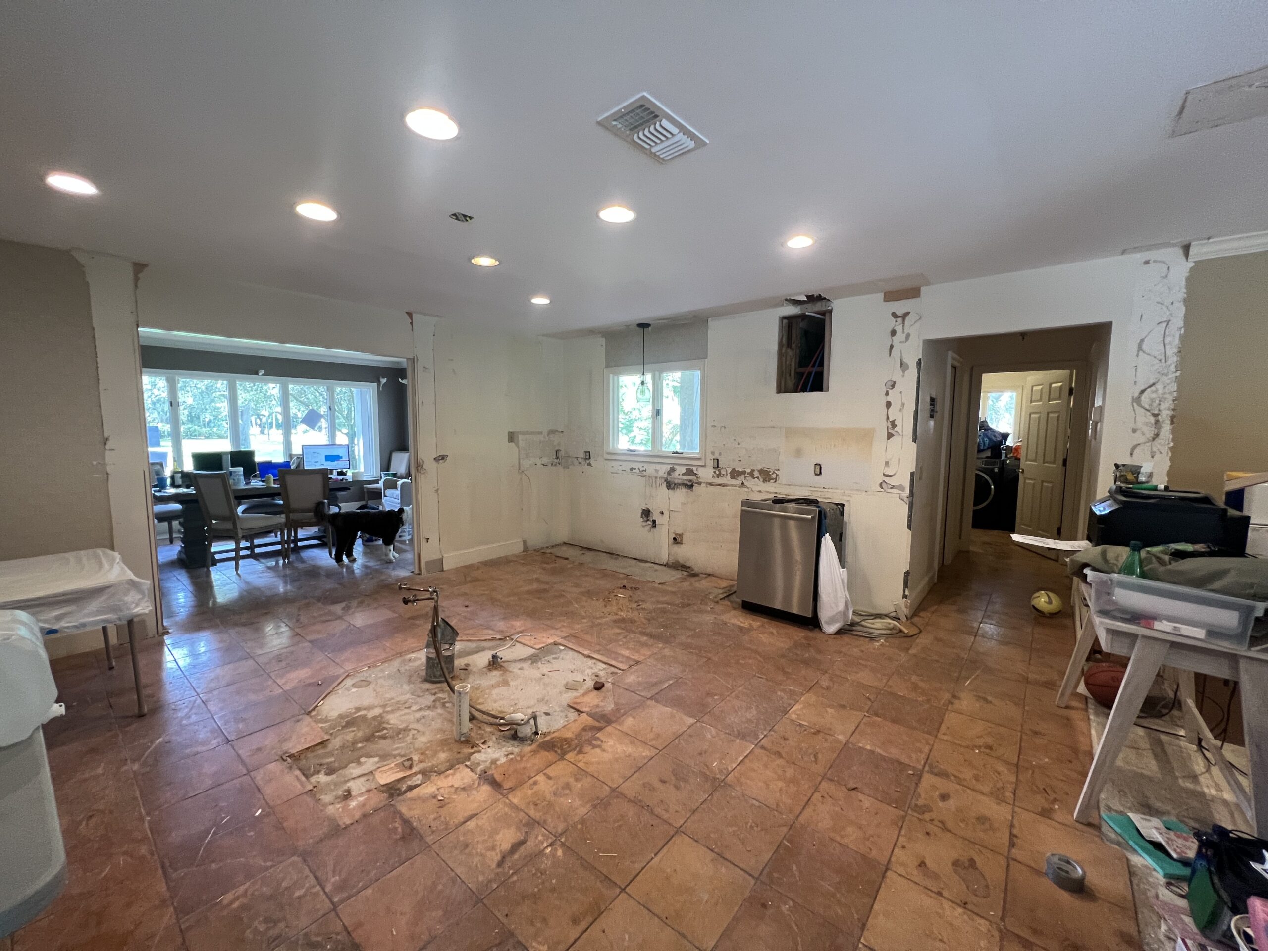 demolition service in a kitchen